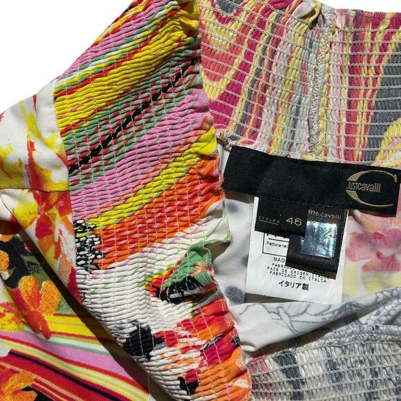 2004 graphic floral set top + skirt - Picture 4 of 5